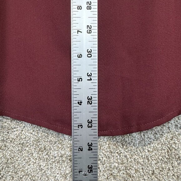 Reformation Dress Women 4 Plum Vivianne Mini Lined Sweetheart Neck Front Tie Zip - Picture 8 of 9